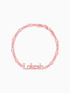 Rose Gold Personalised Name Bracelet For Him