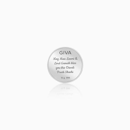 Silver Laxmi & Ganpati Coin - (10g)