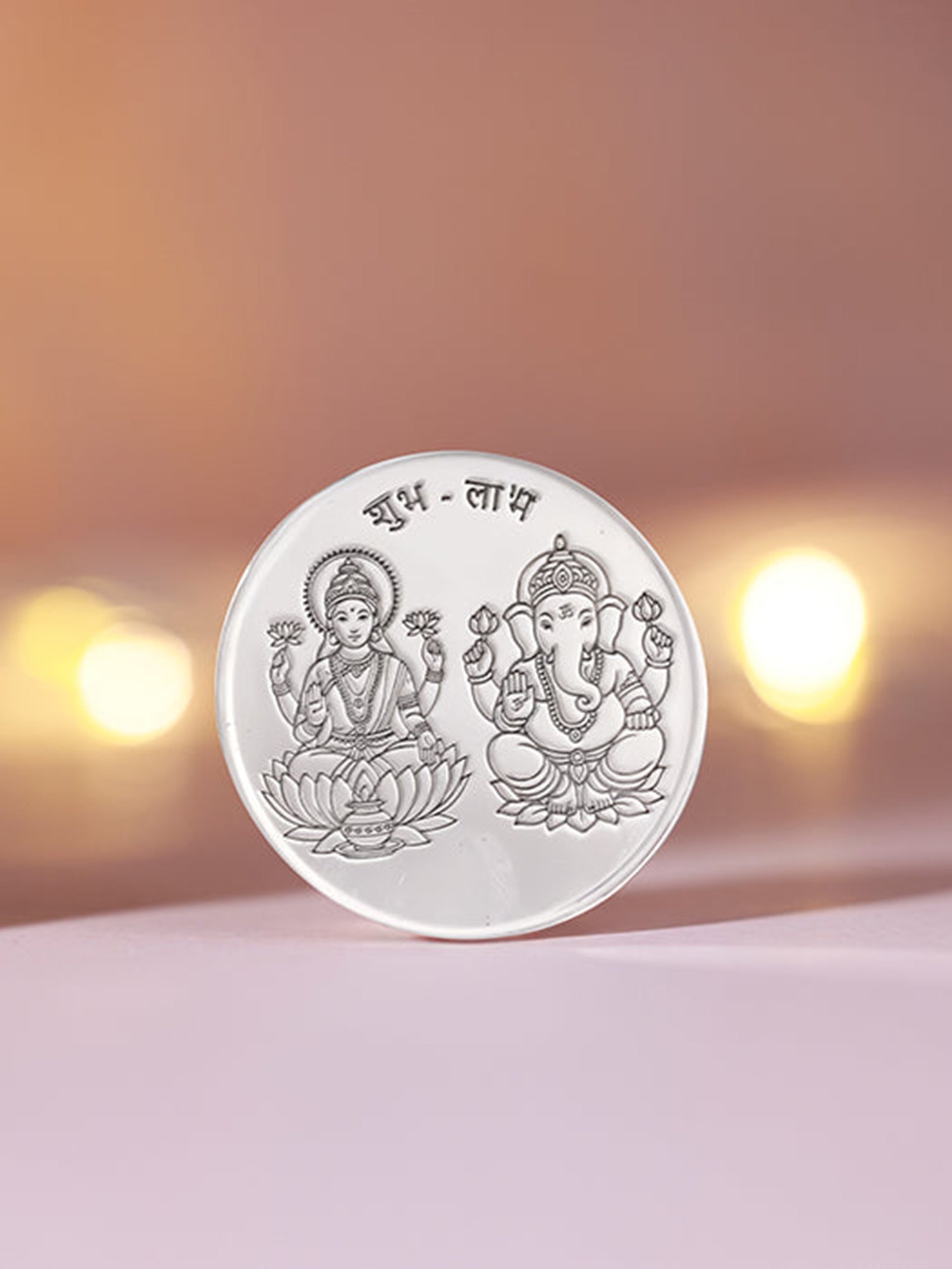 Silver Laxmi & Ganpati Coin - (20g)