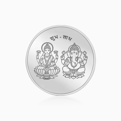 Silver Laxmi & Ganpati Coin - (30g)