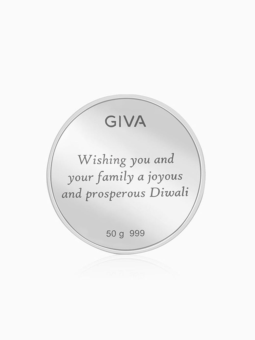 Silver Laxmi & Ganpati Coin - (50g)