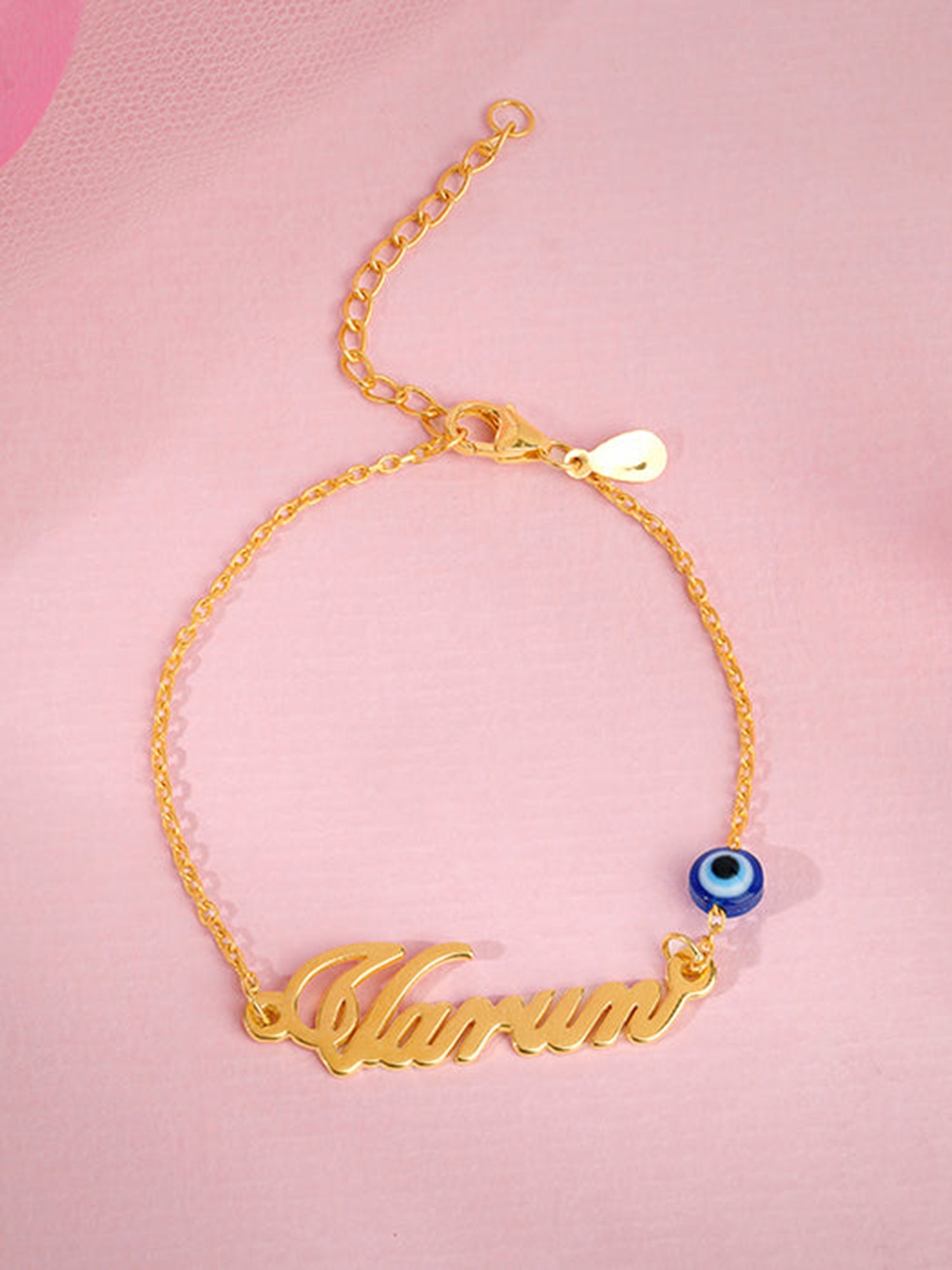 Golden Personalised Classic Evil Eye Bracelet