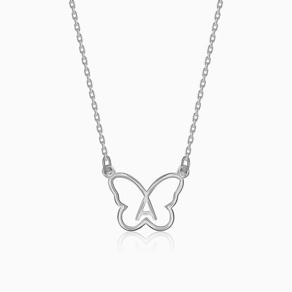 Silver Personalised Like a Butterfly Necklace