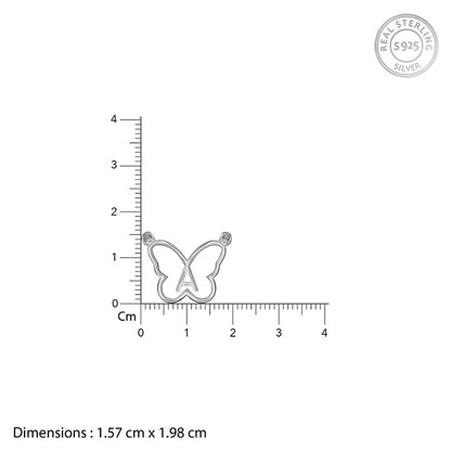 Silver Personalised Like a Butterfly Necklace