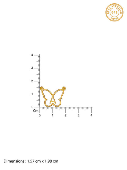 Golden Personalised Like a Butterfly Necklace