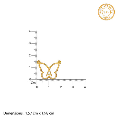 Golden Personalised Like a Butterfly Necklace