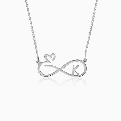 Silver Personalised To Infinity Necklace