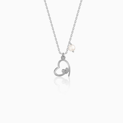 Silver Personalised Classic Heart Necklace