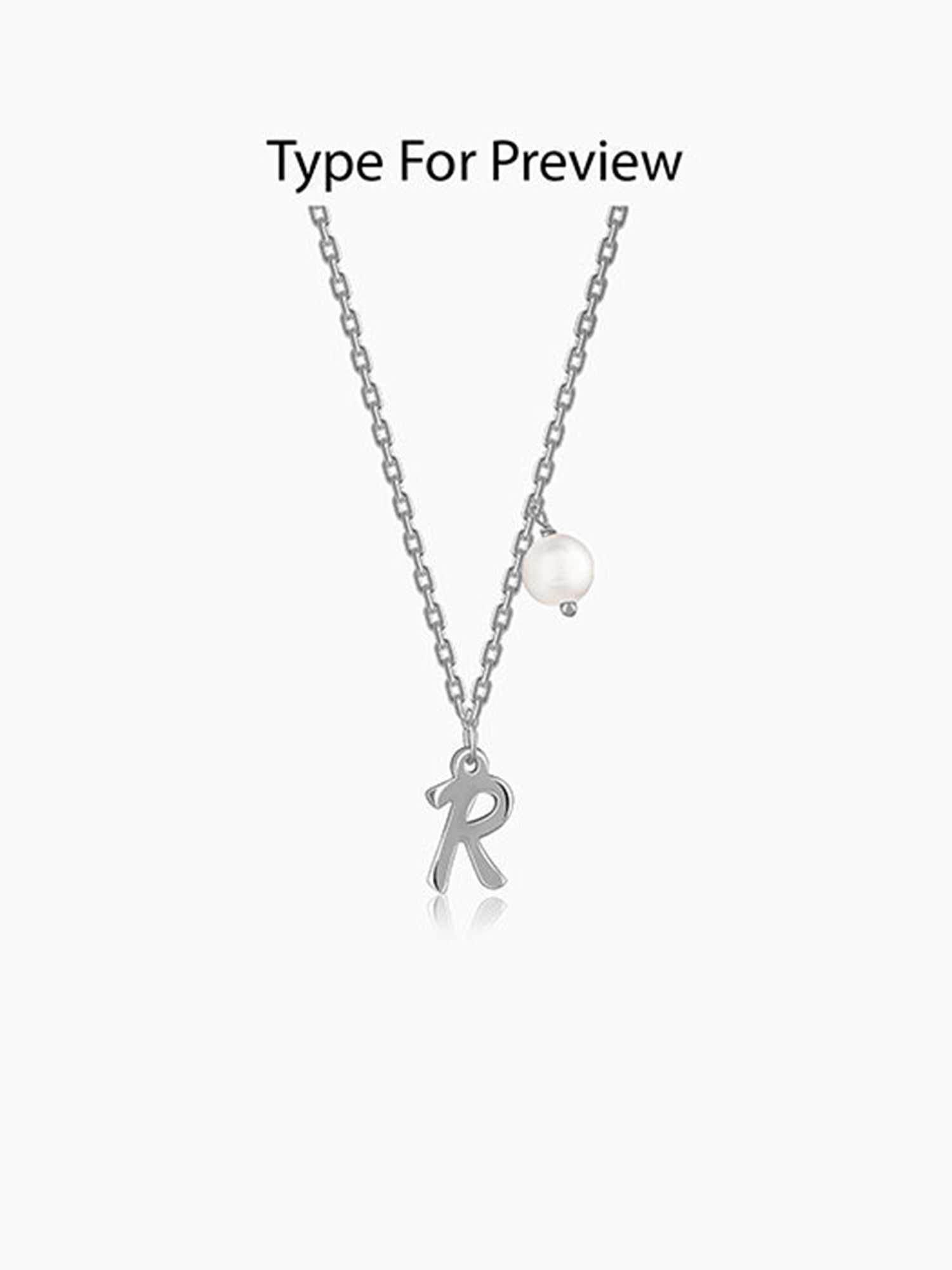 Silver Personalised Chic Necklace