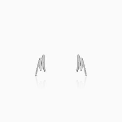 Silver Personalised Letter Stud Earrings