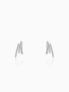 Silver Personalised Letter Stud Earrings