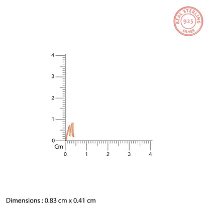 Rose Gold Personalised Letter Stud Earrings