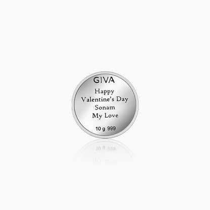Silver Personalised Wedding Gift Coin