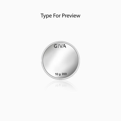 Silver Personalised Baby Birthday Coin