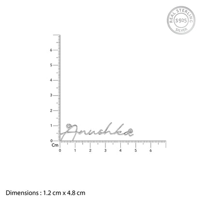 Silver Personalised Signature Name Necklace