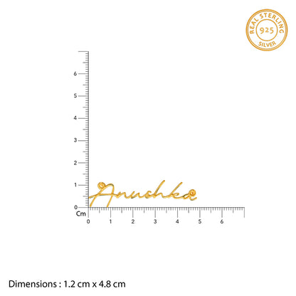 Golden Personalised Signature Name Necklace