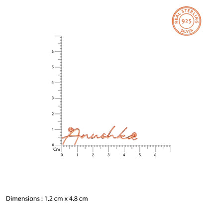 Rose Gold Personalised Signature Name Necklace