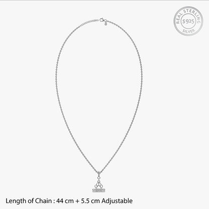 Silver Personalised Fur Buddy Pet Pendant With Link Chain