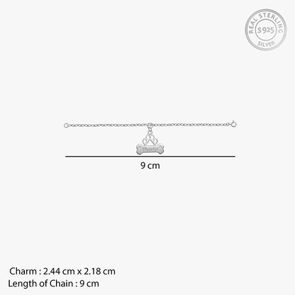 Silver Personalised Bone Tag Pet Charm