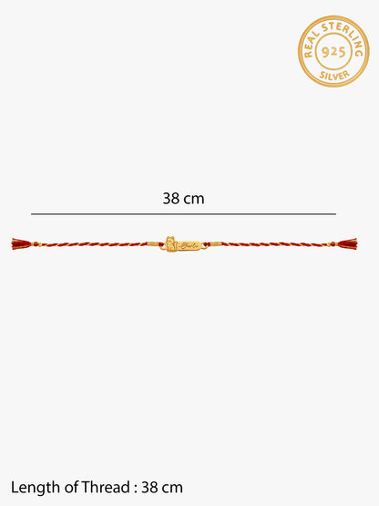 Golden Personalised Kitty Love Rakhi