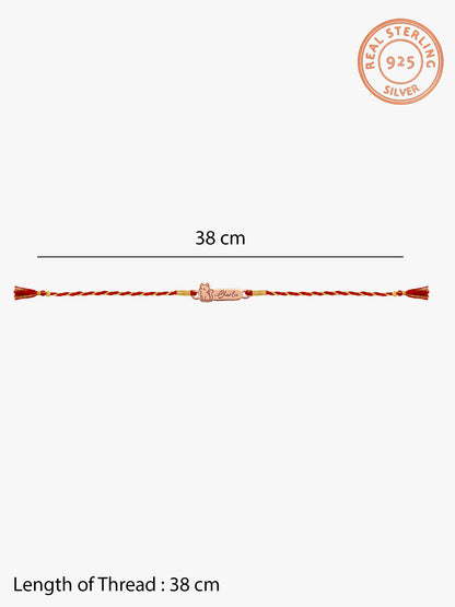 Rose Gold Personalised Kitty Love Rakhi