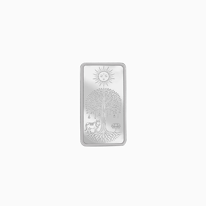 Silver Personalised Tree of Life Bar - 10g