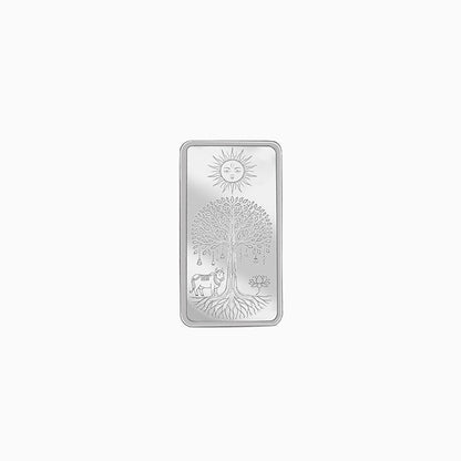 Silver Personalised Tree of Life Bar - 10g