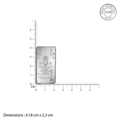 Silver Personalised Lakshmi Bar - 10g