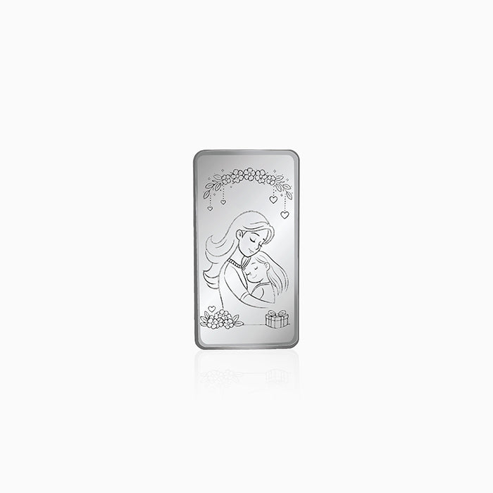 Silver Personalised Mother's day Bar - 10g