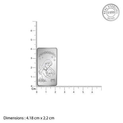 Silver Personalised Mother's day Bar - 10g