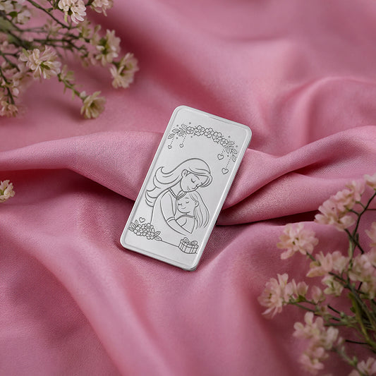 Silver Personalised Mother's day Bar - 10g