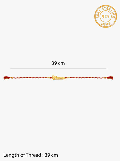 Golden Personalised Sacred Ganesha Rakhi