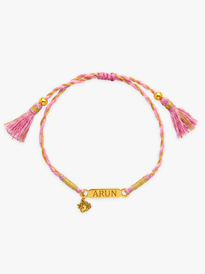 Golden Personalised Magical Unicorn Kids Rakhi