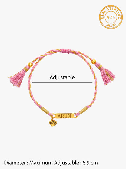 Golden Personalised Magical Unicorn Kids Rakhi