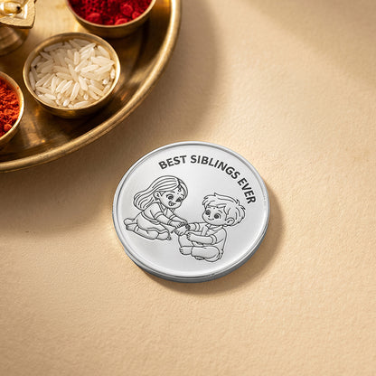 Silver Personalised Siddhidatri Coin - (10g)