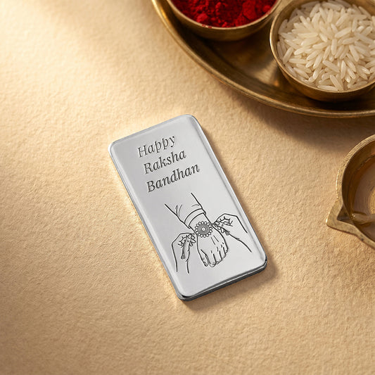 Silver Personalised Skandamata Bar - (10g)