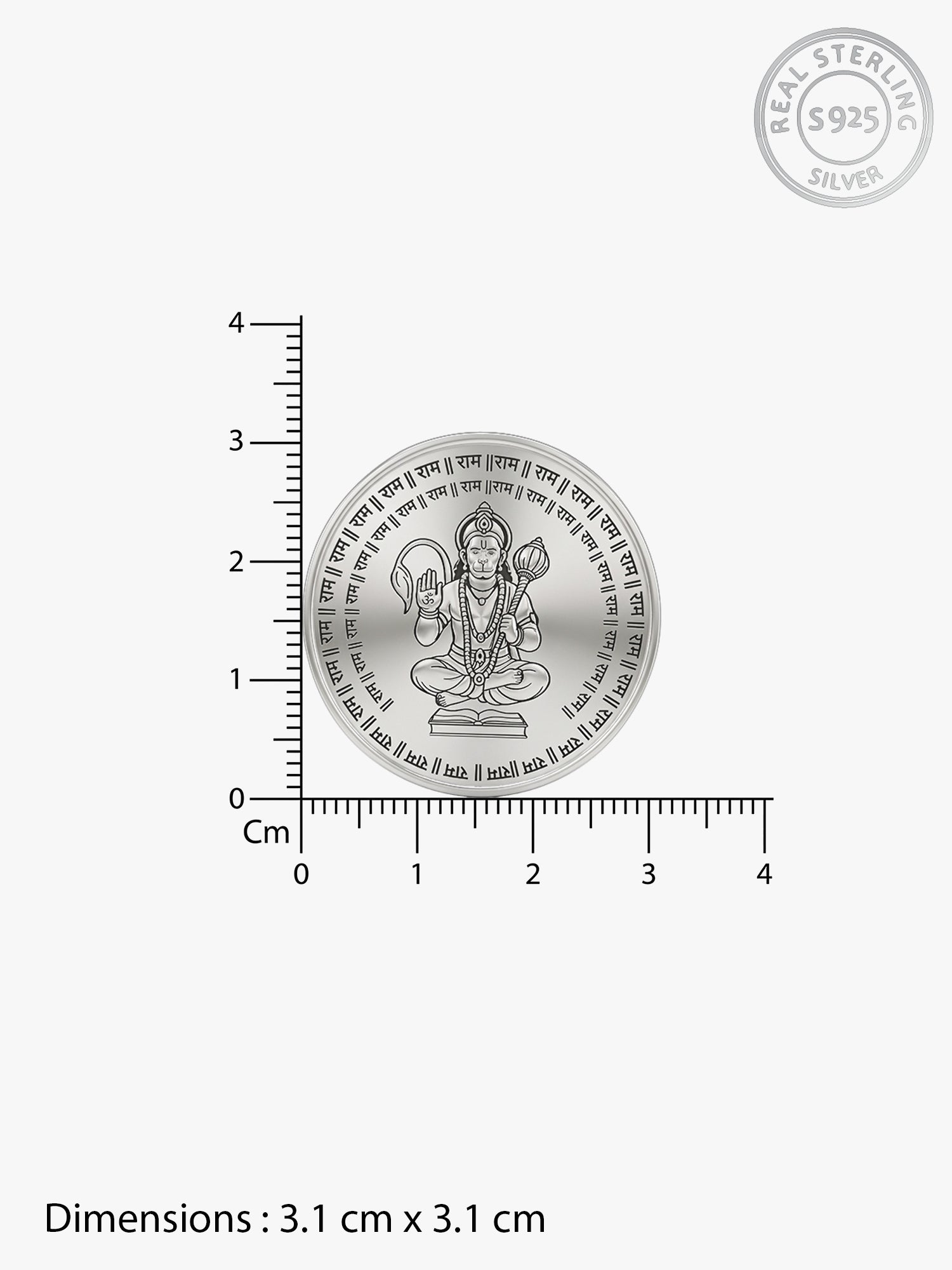 Silver Personalised Ramdoot Coin - 10g