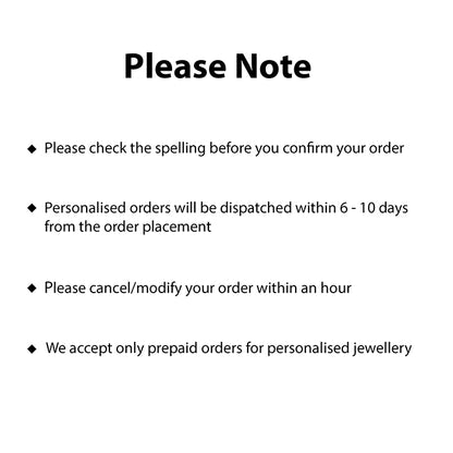 Golden Personalised Flower Name Pendant with Link Chain