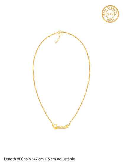 Golden Personalised Star Necklace
