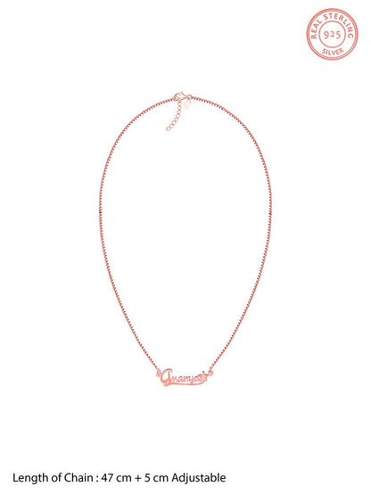 Rose Gold Personalised Star Necklace