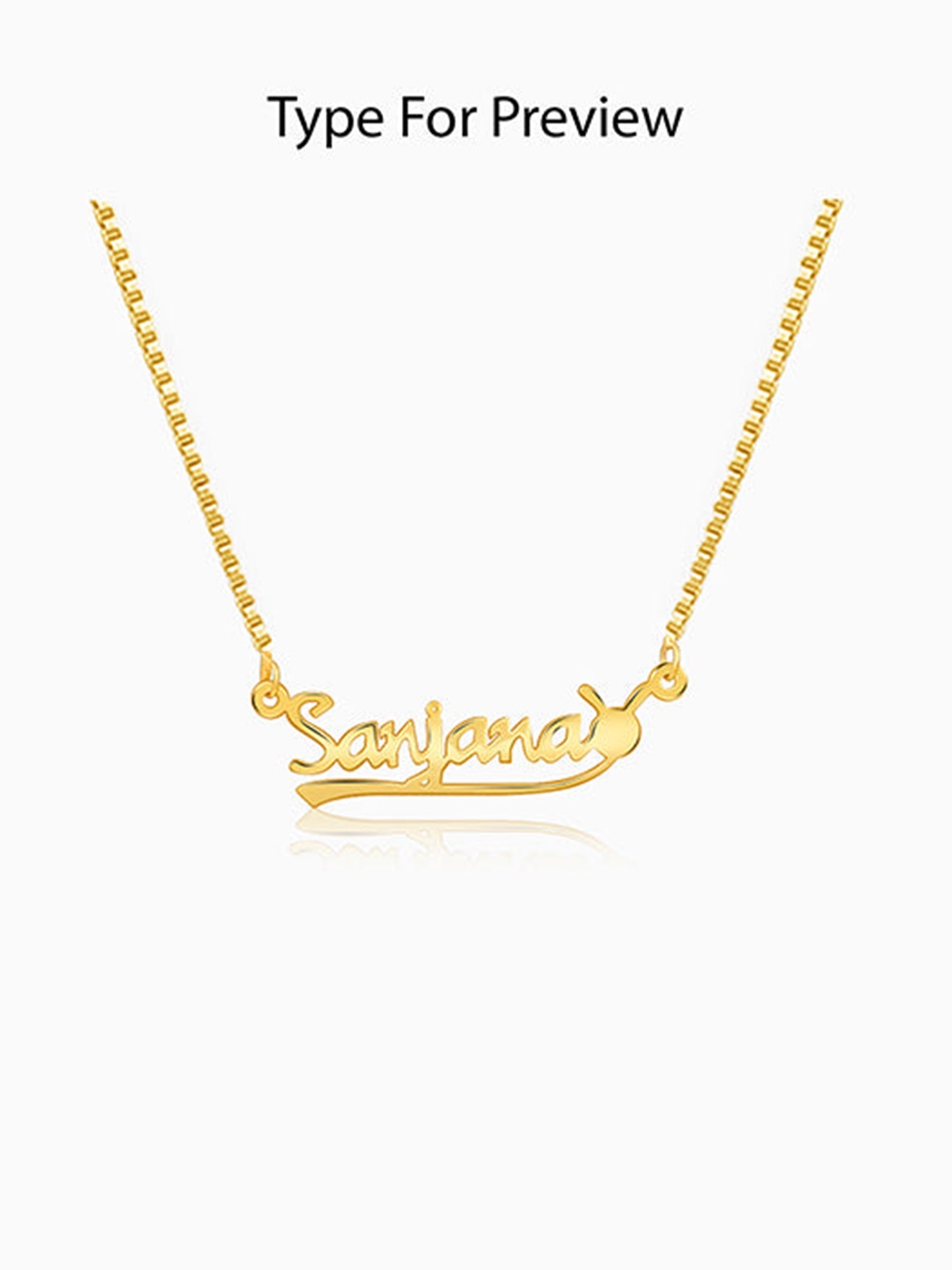 Golden Personalised Bunny Necklace