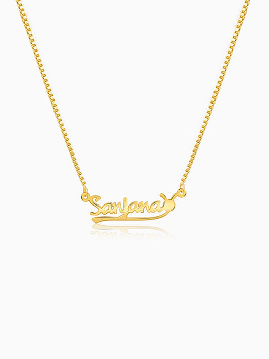 Golden Personalised Bunny Necklace