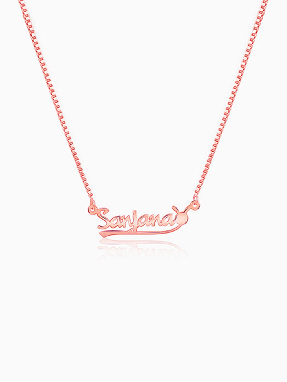 Rose Gold Personalised Bunny Necklace