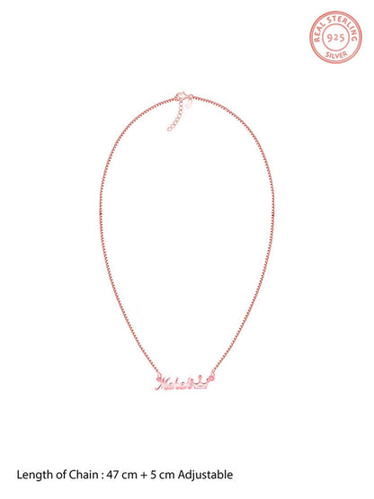 Rose Gold Personalised Queen Necklace