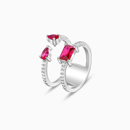 Silver Pinky Faux Stack Ring