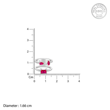 Silver Pinky Faux Stack Ring