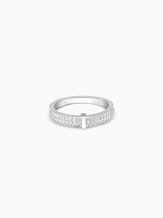 Silver Glistening Grace Ring