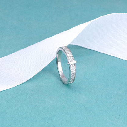 Silver Glistening Grace Ring