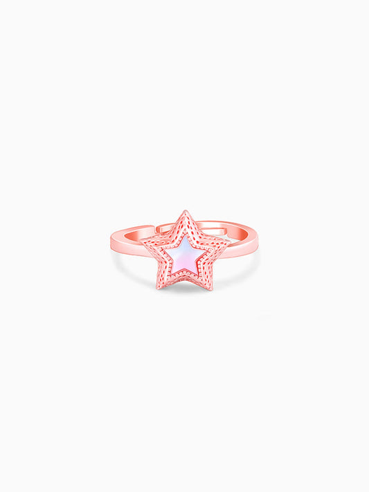 Rose Gold Radiating Star Ring