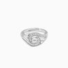 Anushka Sharma Silver Zircon Swirl Ring